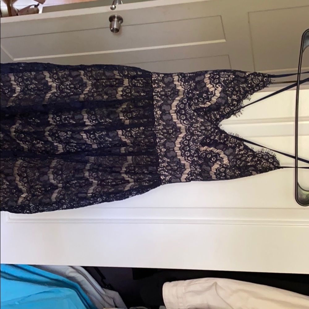 Navy blue lace dress